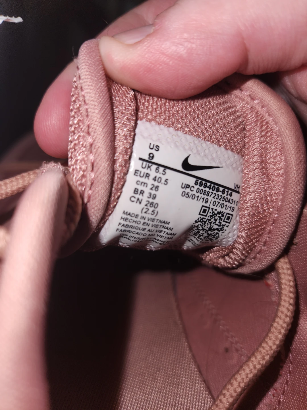 Nike Women's Air Max Thea Rose Gold Sneakers Size 9 - photo 3