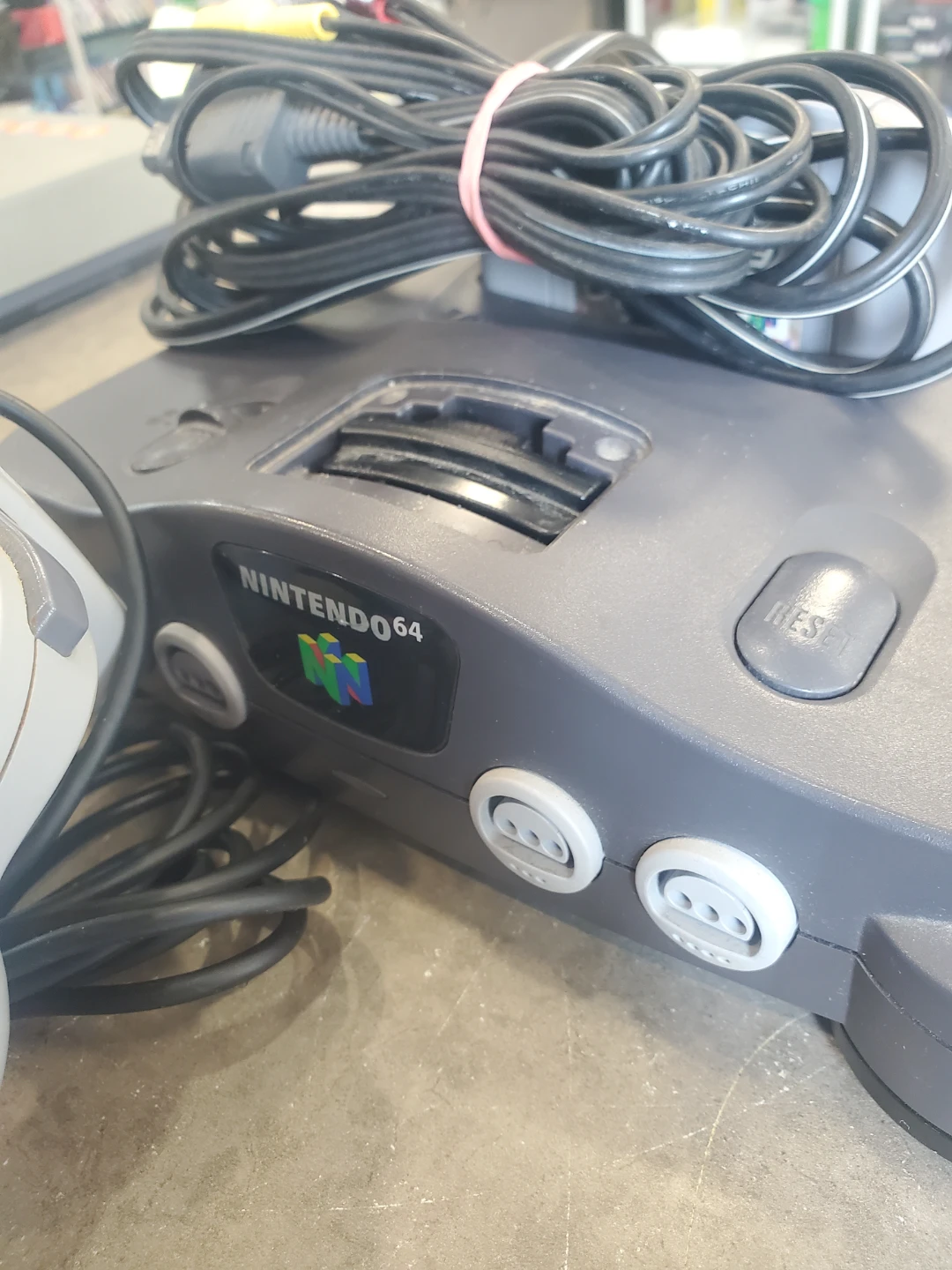 Nintendo 64 Console with Controller and Cables - photo 2