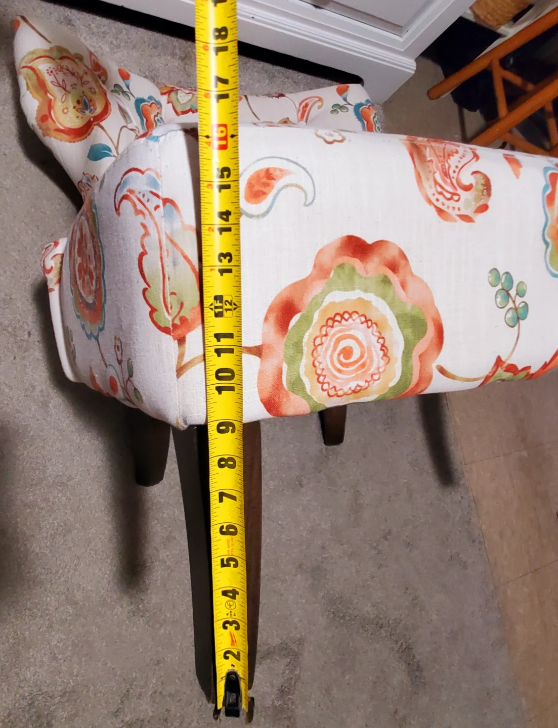 Accent Armchair with Floral Pattern - photo 3