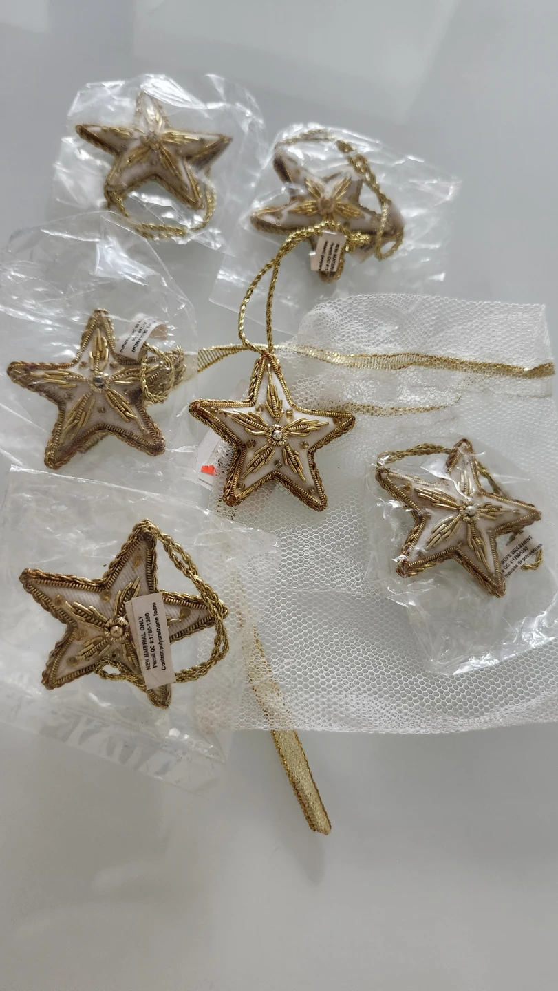 Set of 6 Star Napkin bands - photo 2