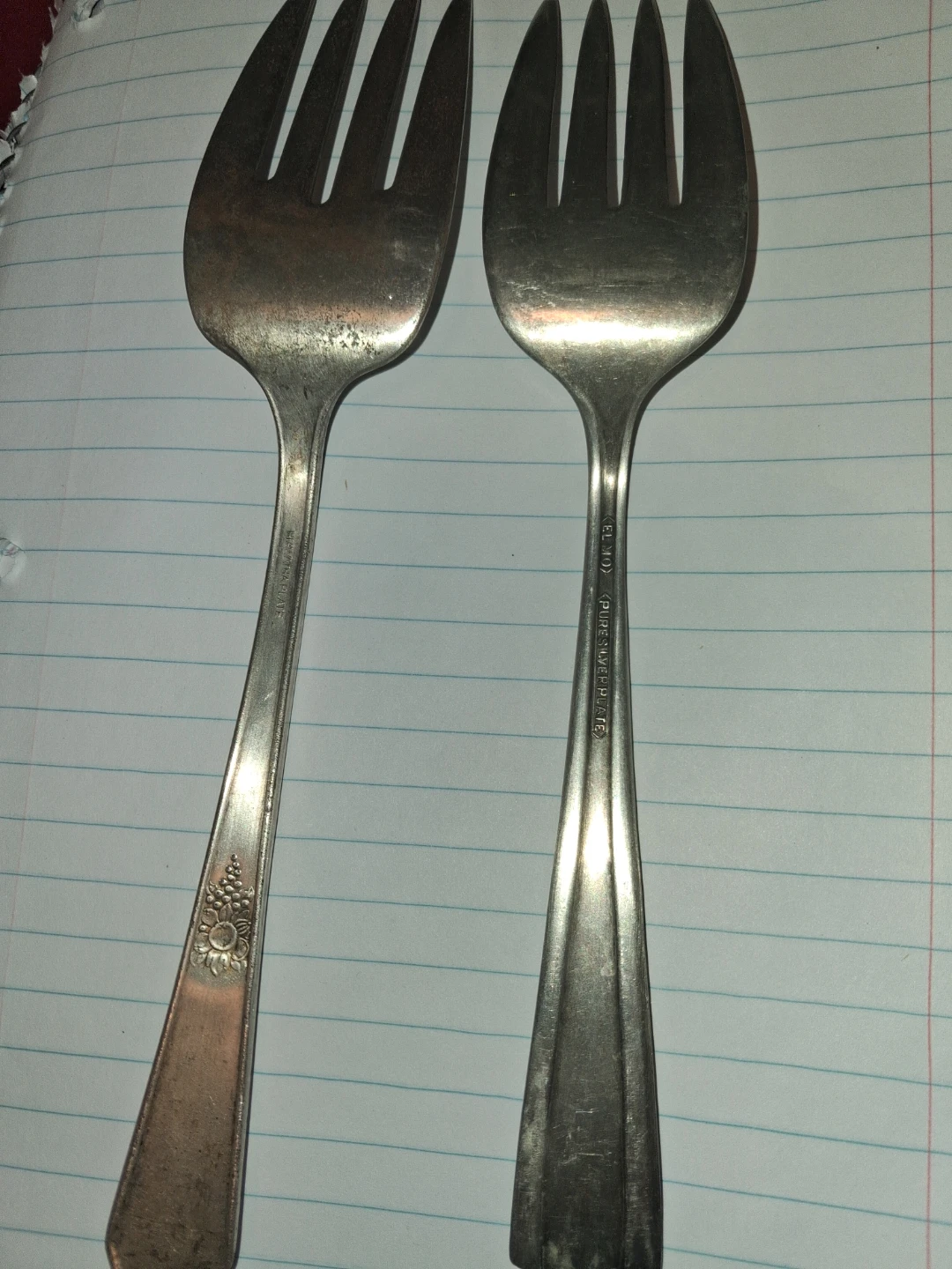 Set of 2 Silver Plated Forks - photo 2
