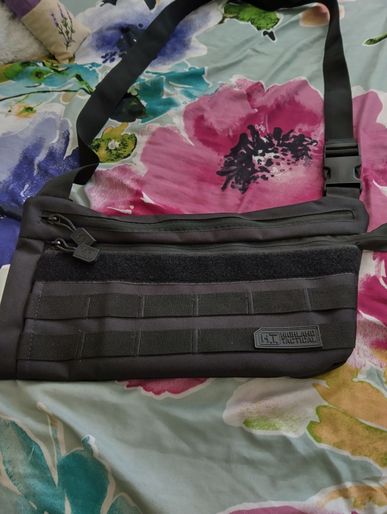 Highland Tactical Black Sling Bag