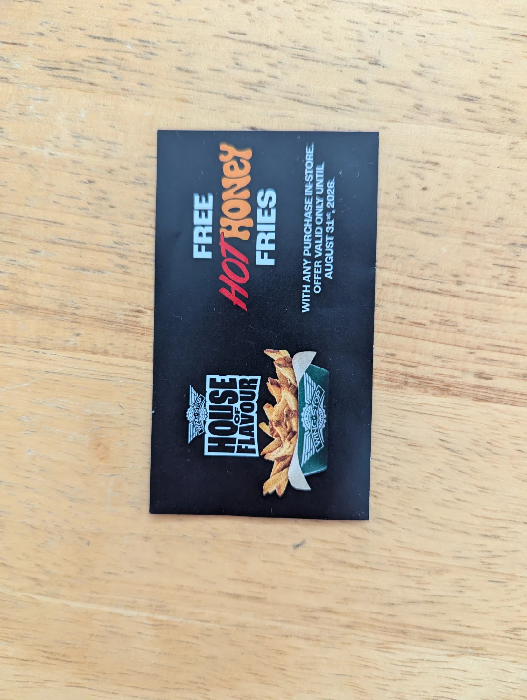 Wingstop Free Hot Honey Fries Offer - Valid Until Aug 31, 2026
