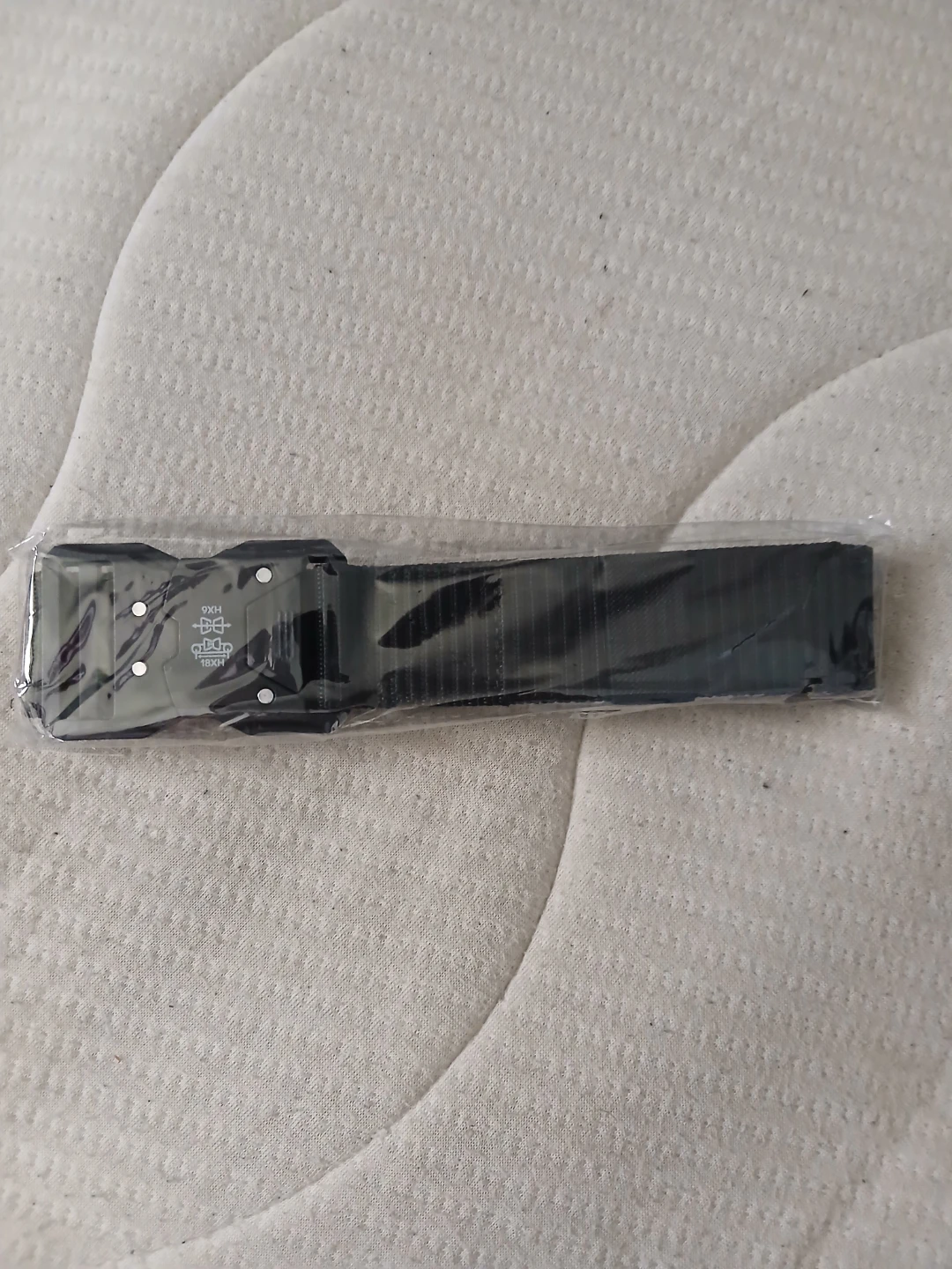 Black Woven Webbing Men's Belt