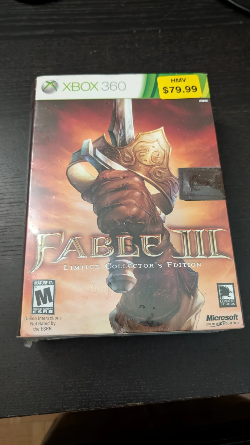 Fable III 3 Limited Collector's Edition New Factory Sealed