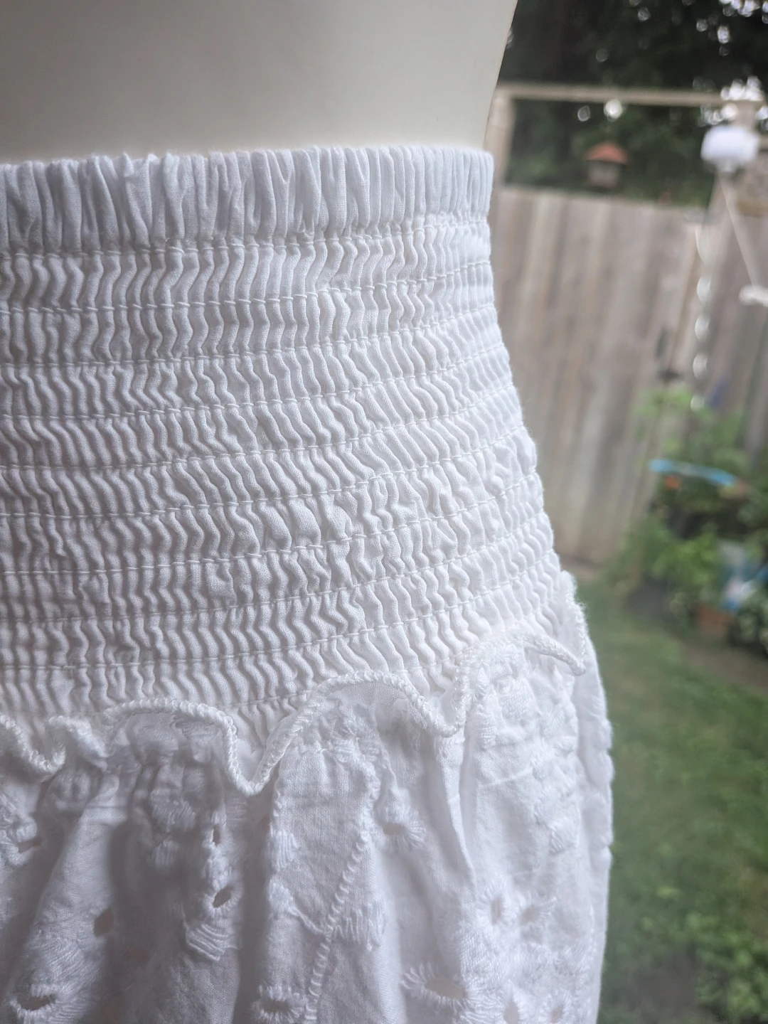 White Broderie Anglaise Maxi Skirt - Jennifer & Grace - photo 2