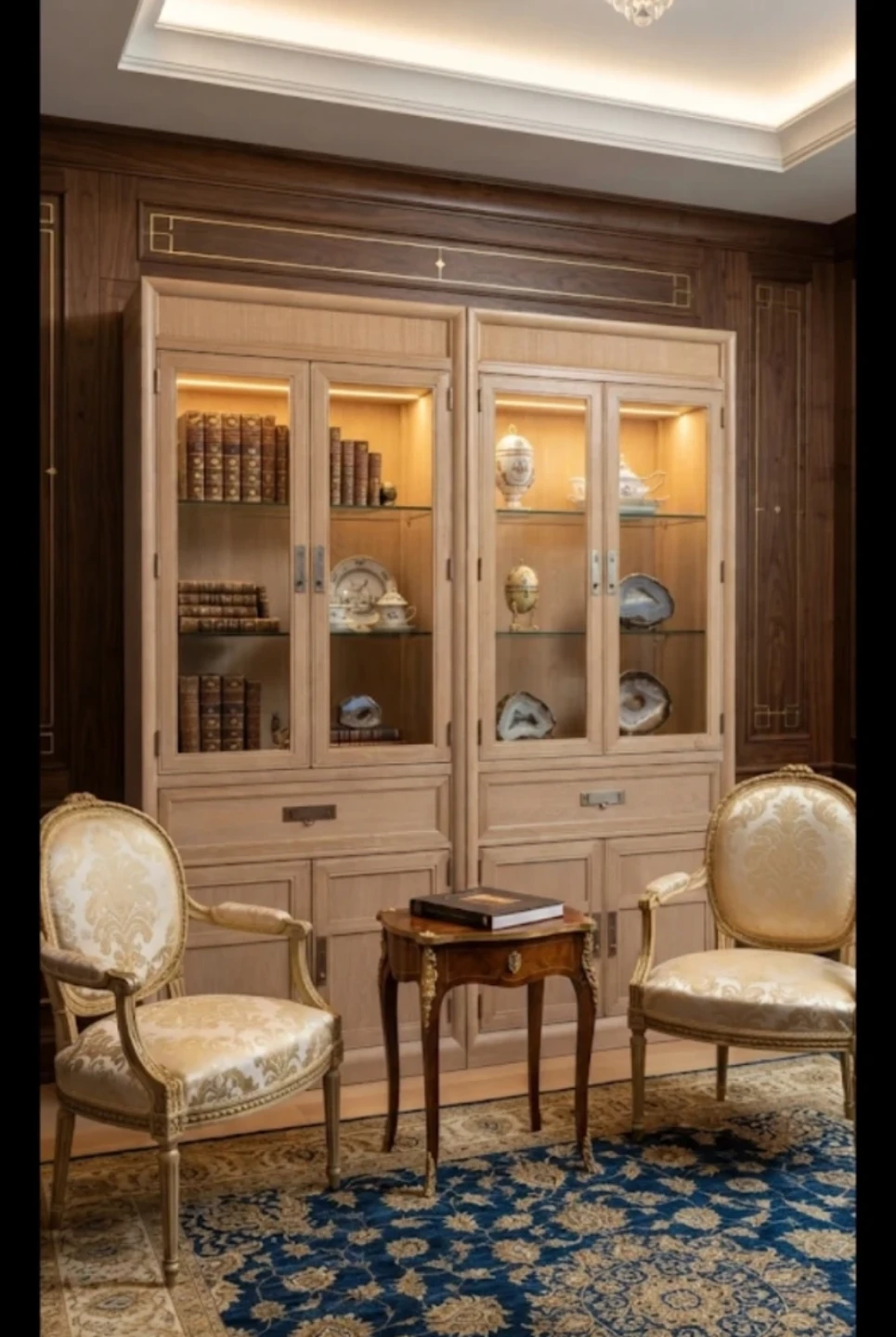 Solid wood book case