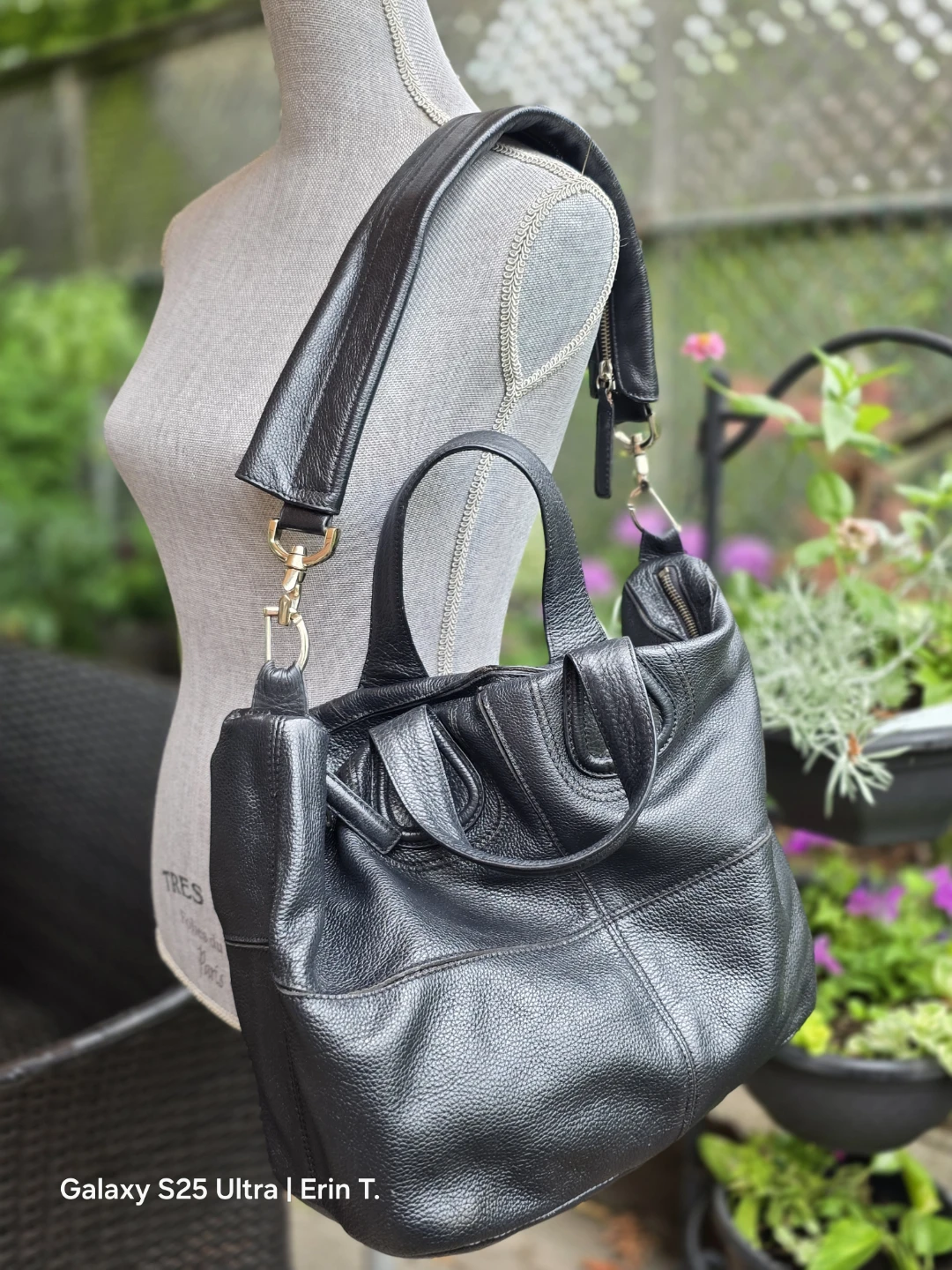 Givenchy Black Leather Hobo Bag