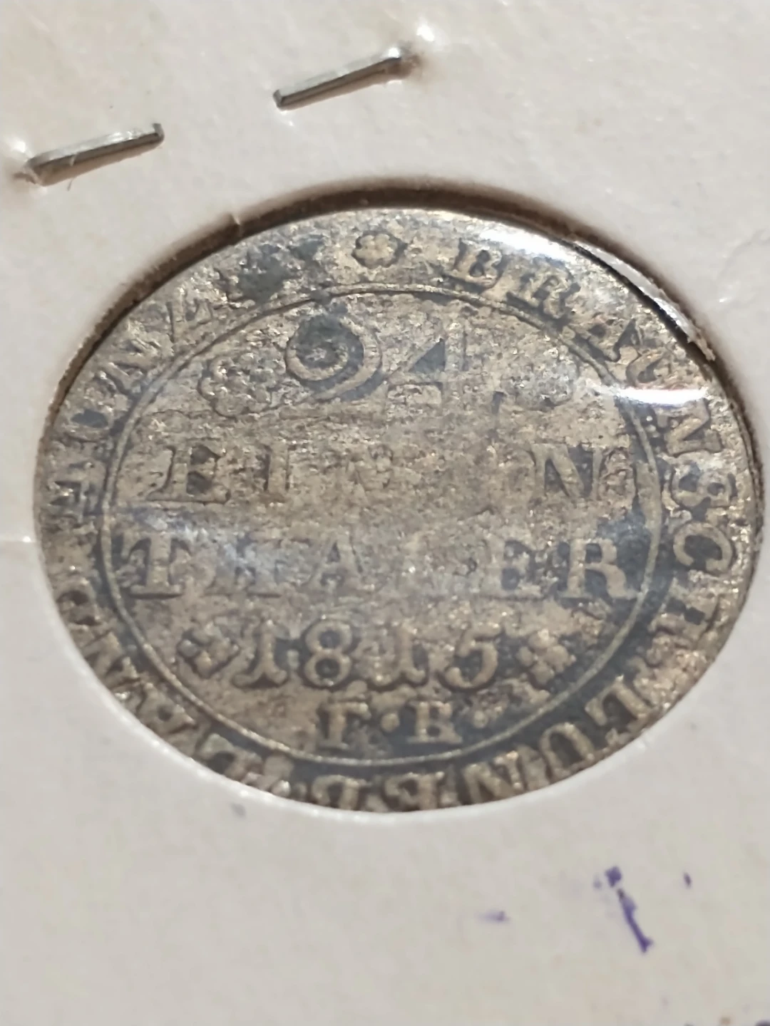 Brunswick-Wolfenbuttel 1815 Silver Thaler Coin - photo 2