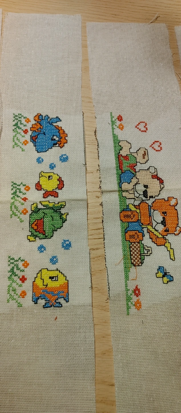6 strips of cross stitch embroidery - photo 4