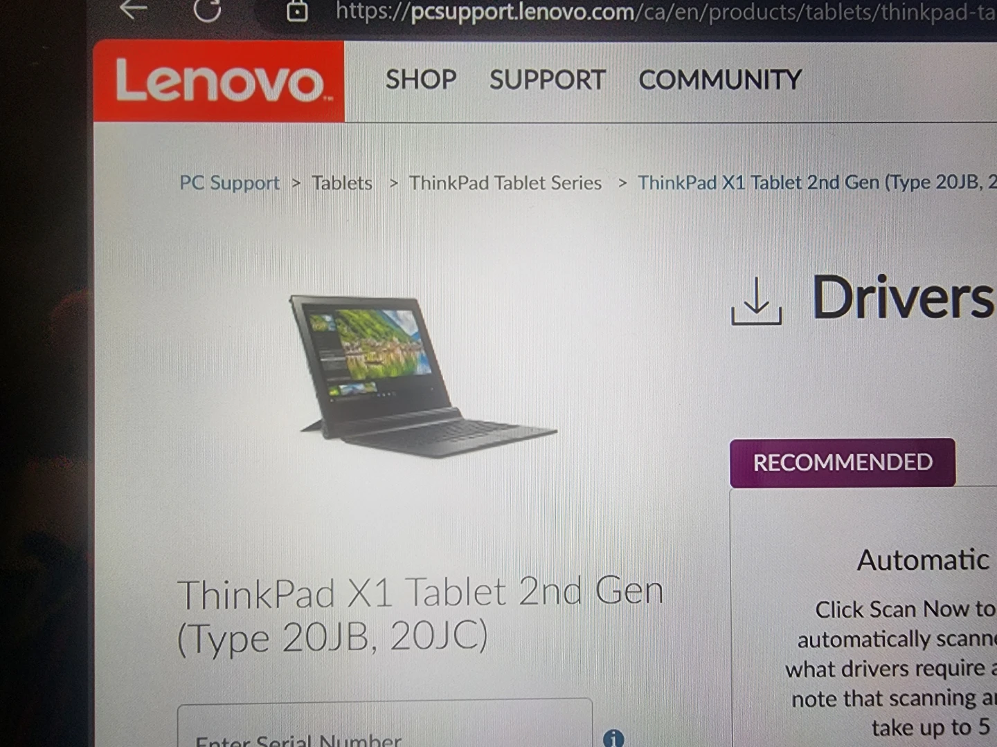 Lenovo ThinkPad X1 Tablet 2nd Gen (Type 20JB, 20JC) - photo 2