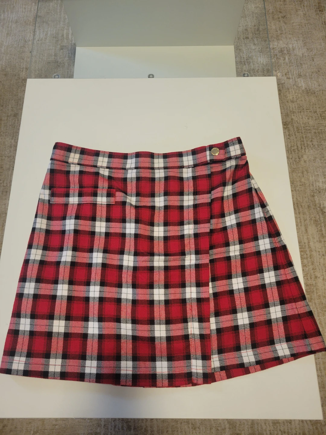 Plaid A-Line Skirt