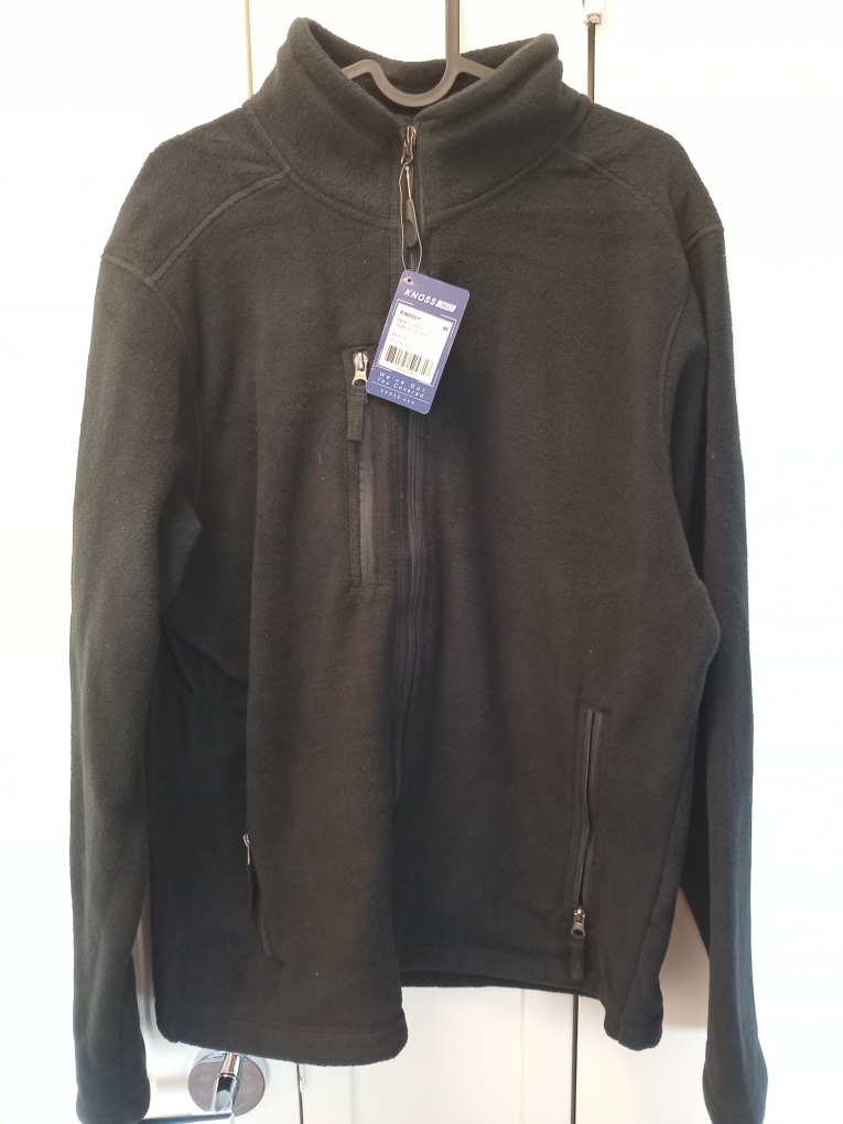 Knoss Black Fleece Jacket - Size medium.large