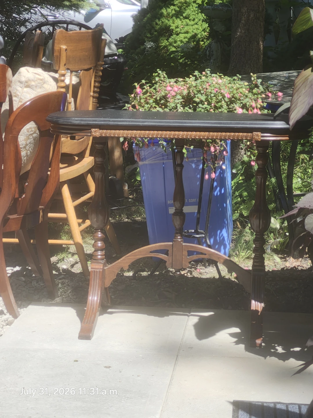 ANTIQUE Ornate Accent Table