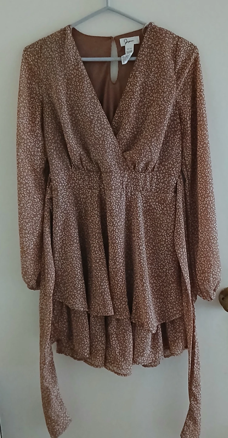 Japra Women's Brown Leopard Print Dress M/M