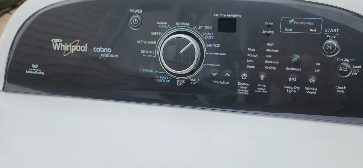 XL Capacity Whirlpool Cabrio Washer and  Gas  Dryer - photo 2
