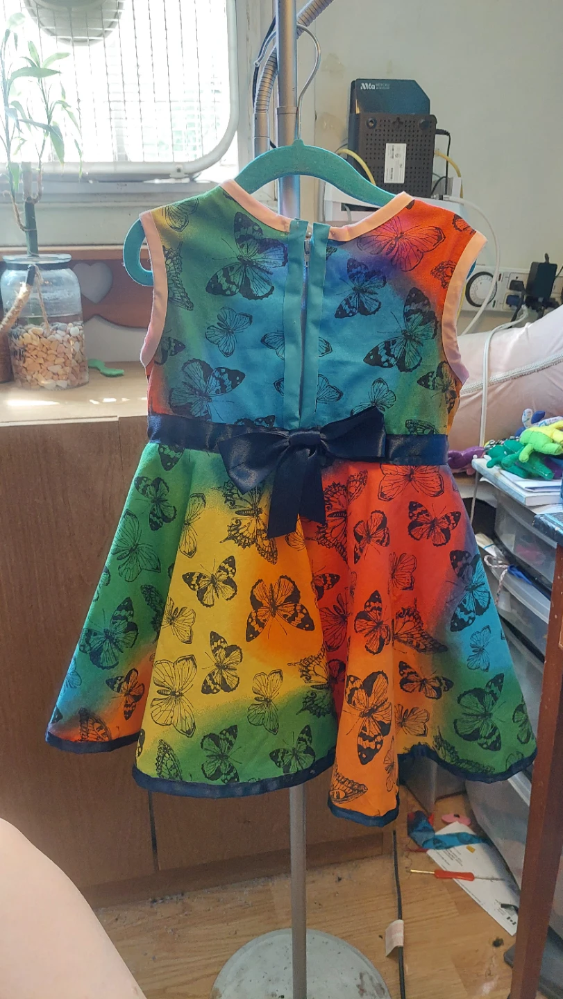 Handmade Rainbow Butterfly Dress - photo 5