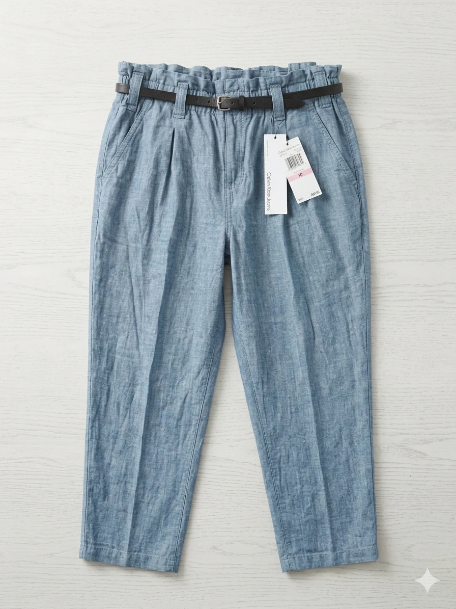 Calvin Klein Jeans Women's Linen Blend Pants