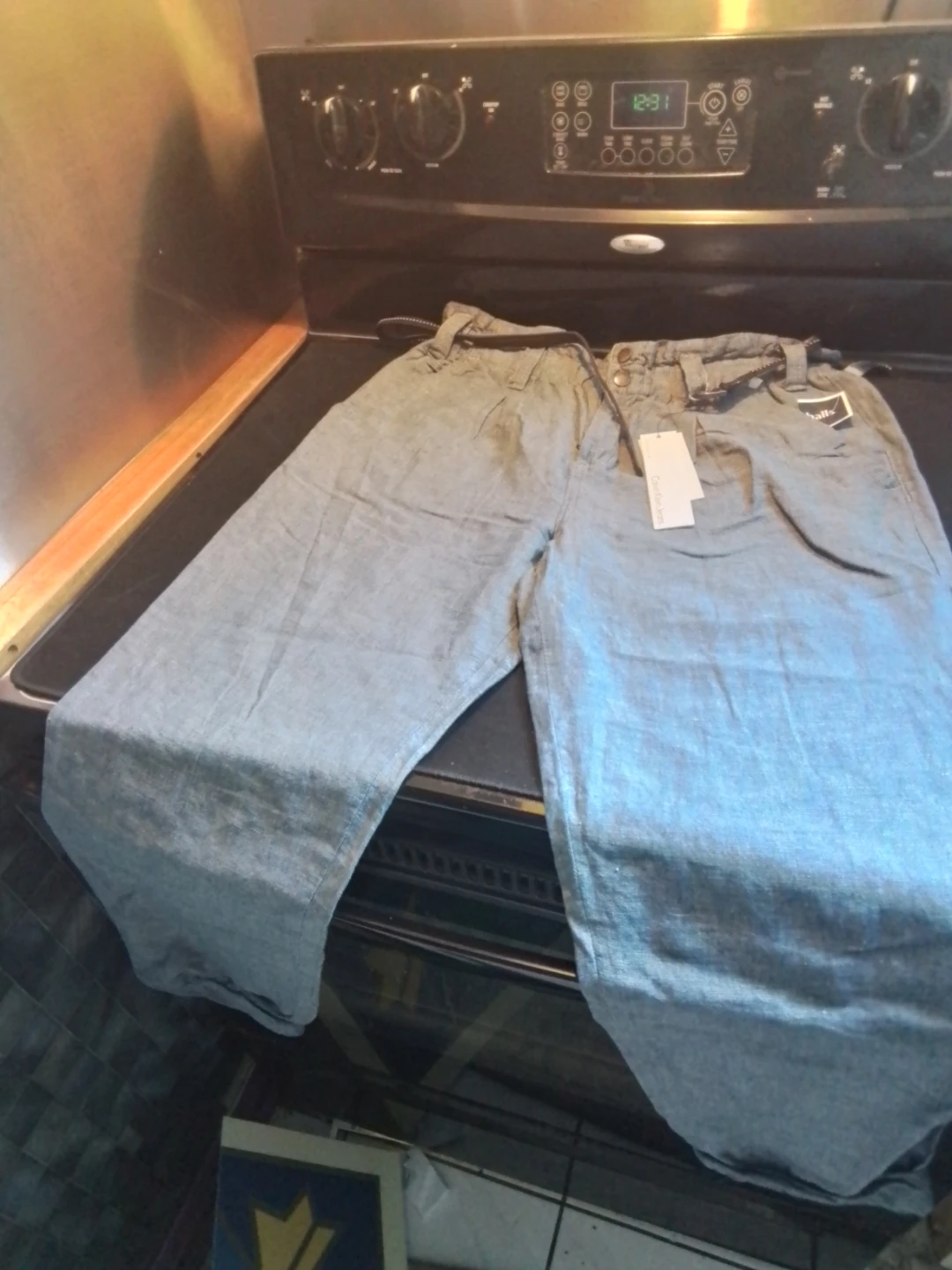 Calvin Klein Jeans Women's Linen Blend Pants - photo 2