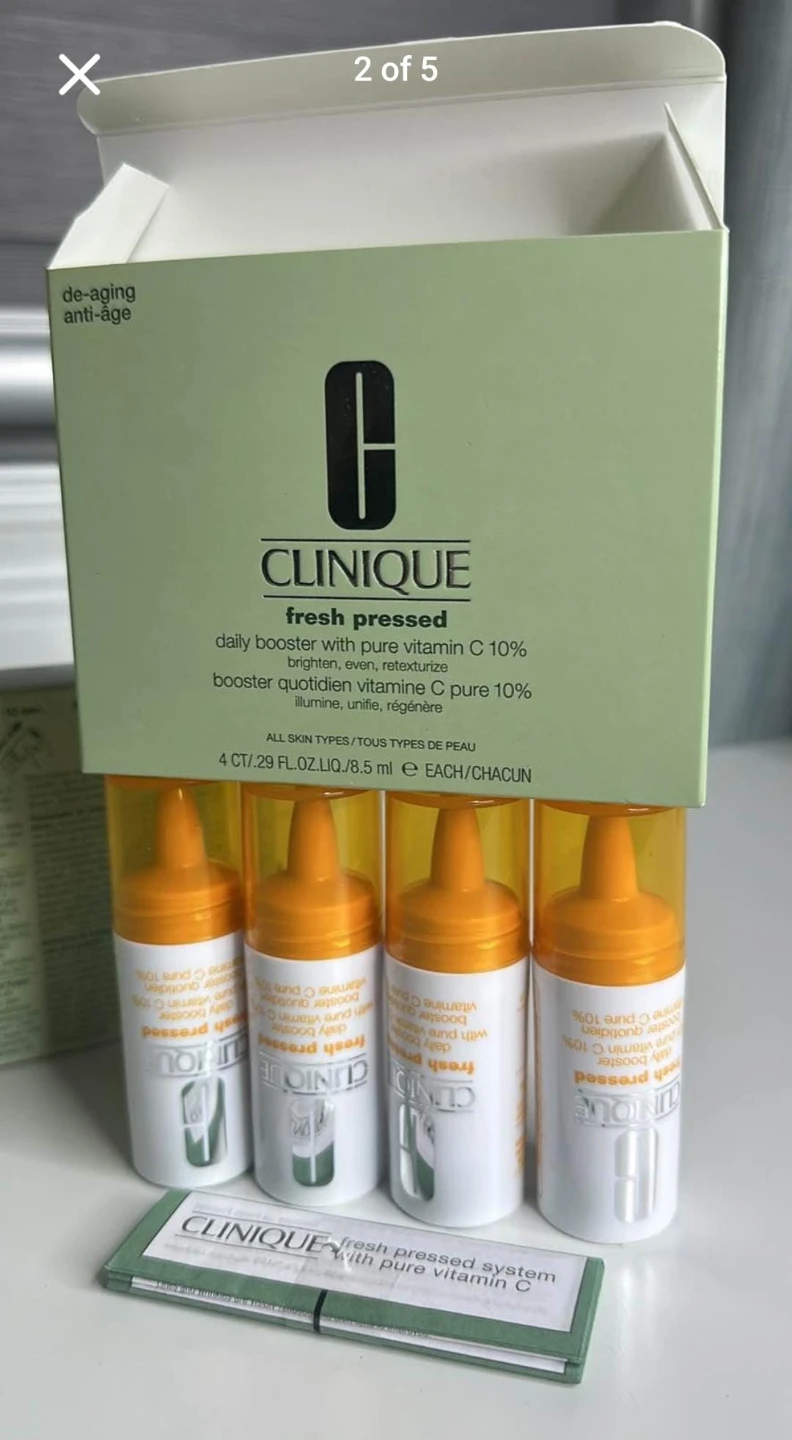 Clinique Fresh Pressed Daily Booster with Vitamin C 10% (4 ct)