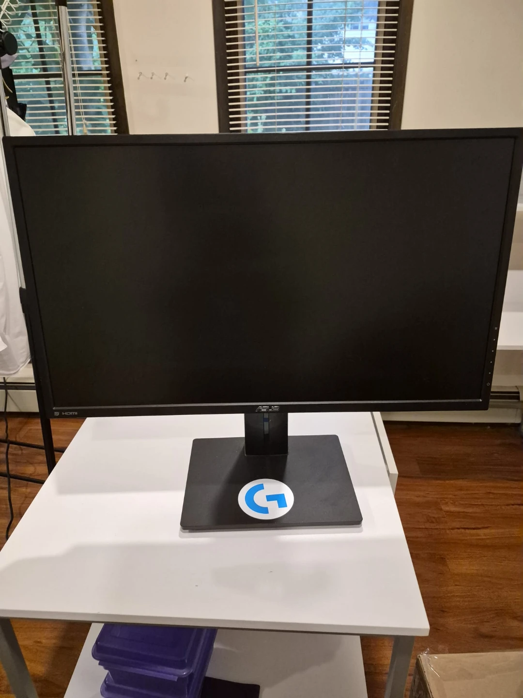 ASUS Monitor with Logitech Sticker