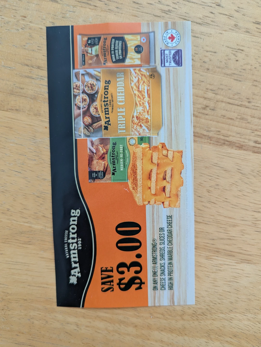 $3.00 off Armstrong Cheese Coupon