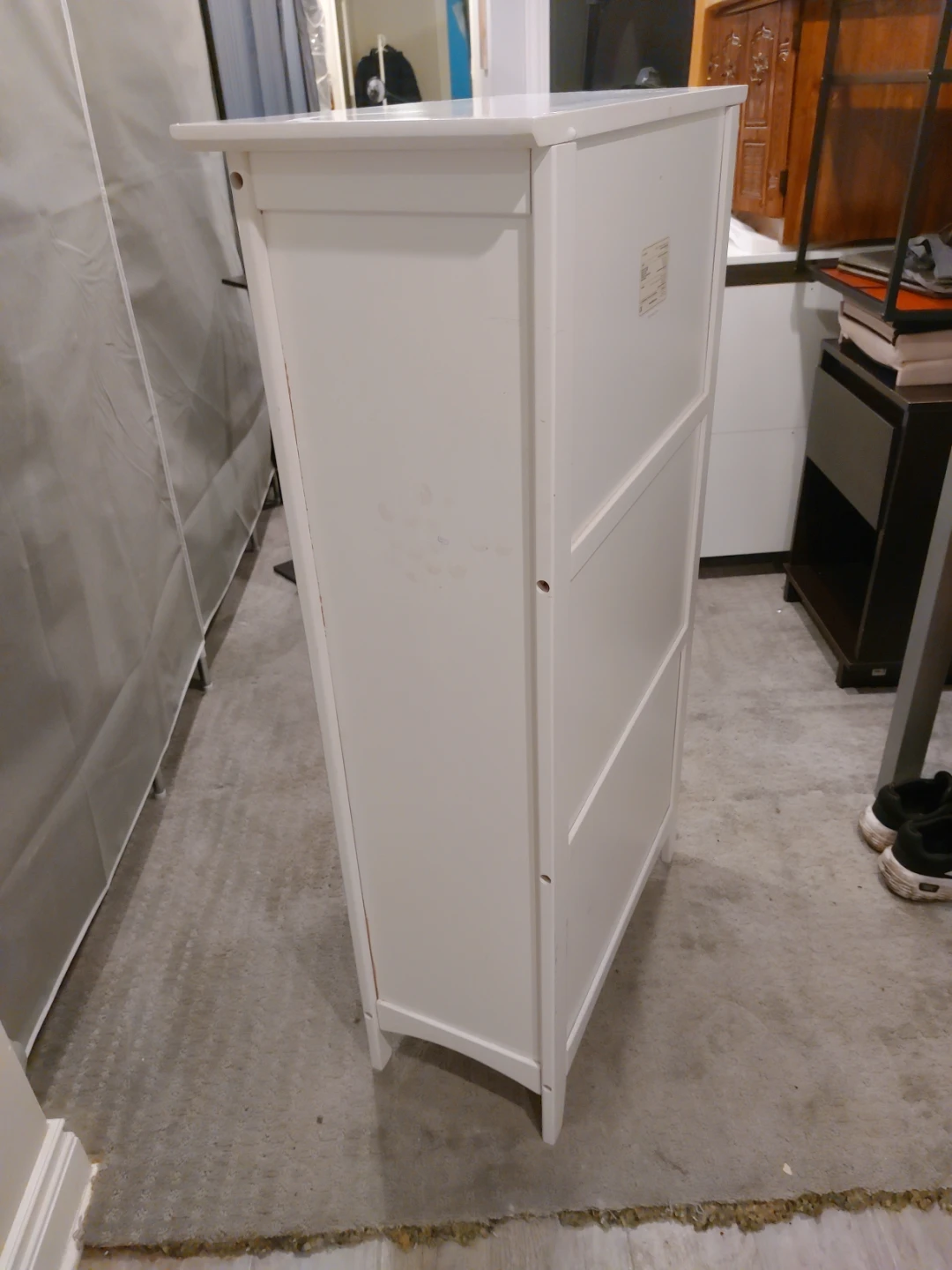 White 3-Shelf Bookcase - photo 4