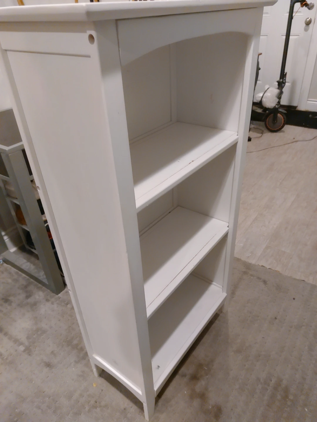 White 3-Shelf Bookcase - photo 5