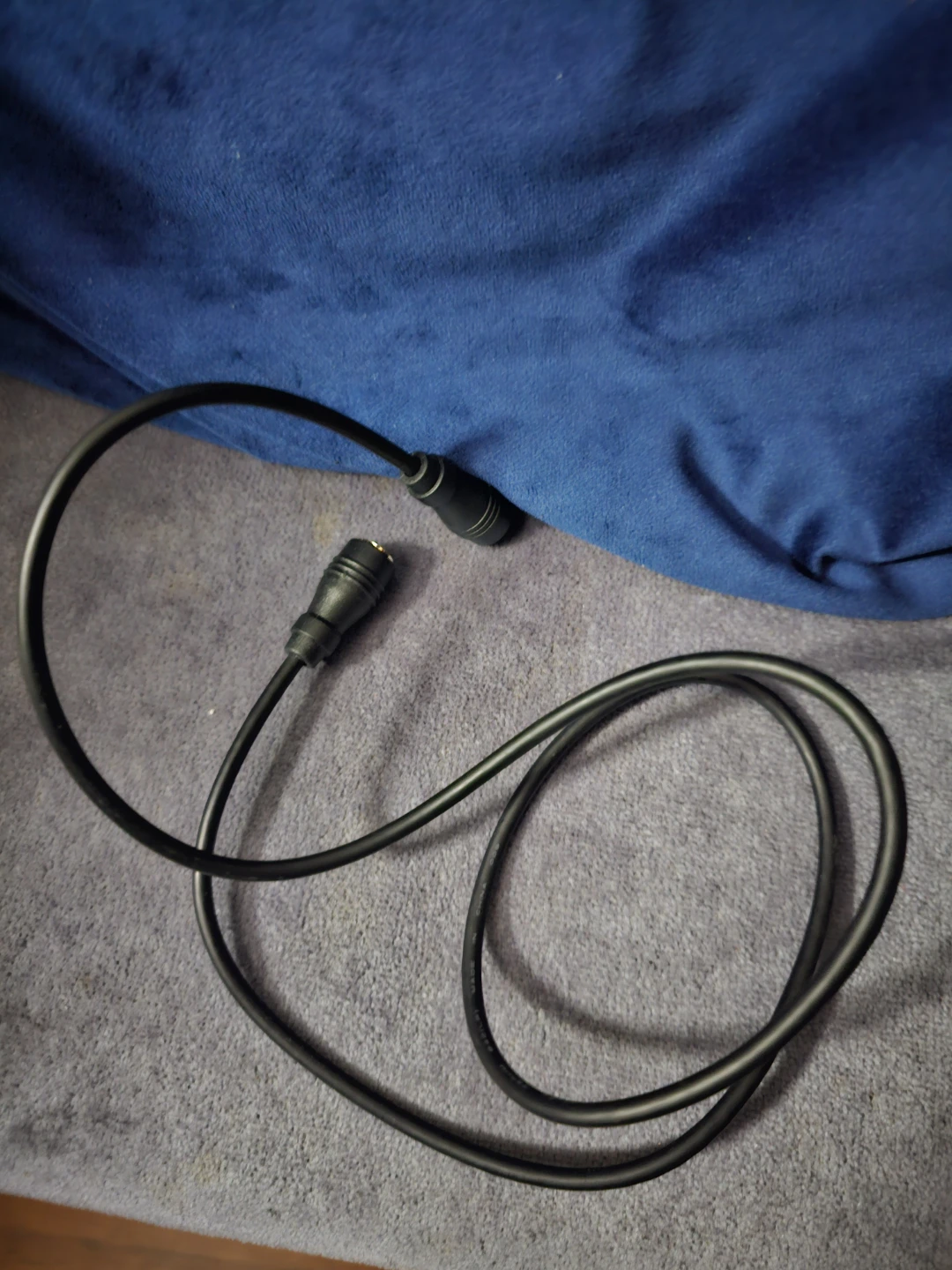 Black Audio Cable with XLR Connectors