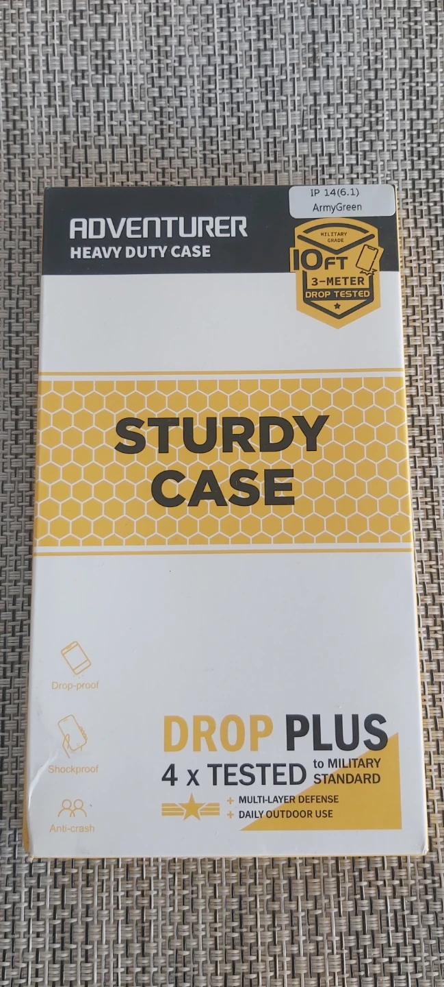 ADVENTURER Heavy Duty Case for IP 14 (6.1) - Army Green