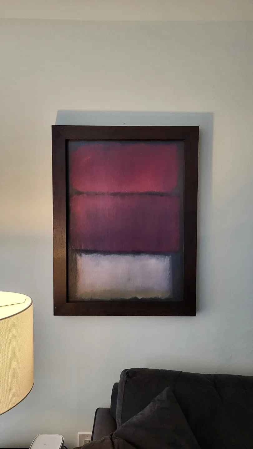 Framed Rothko Inspired Painting