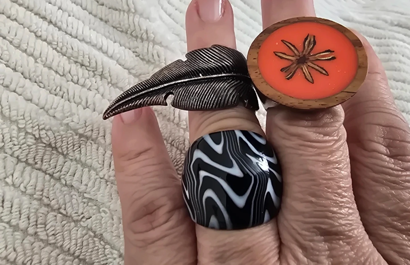 Set of 3 Statement Rings - photo 2