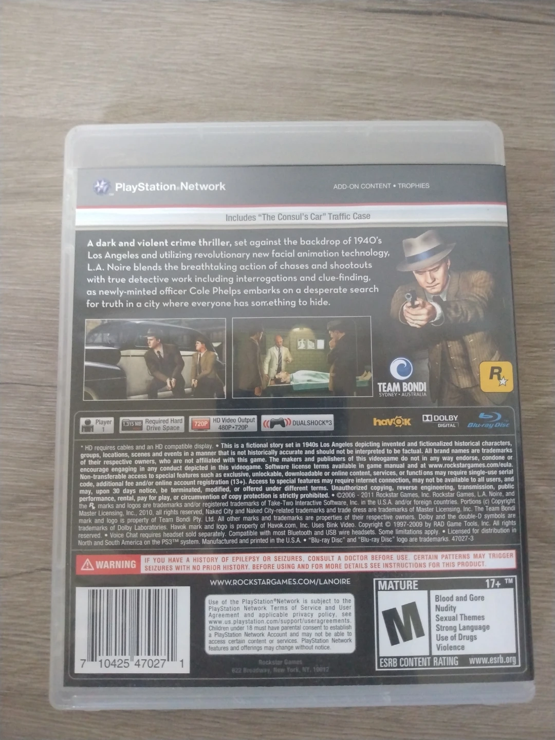 L.A. Noire Video Game for PlayStation 3 - photo 4