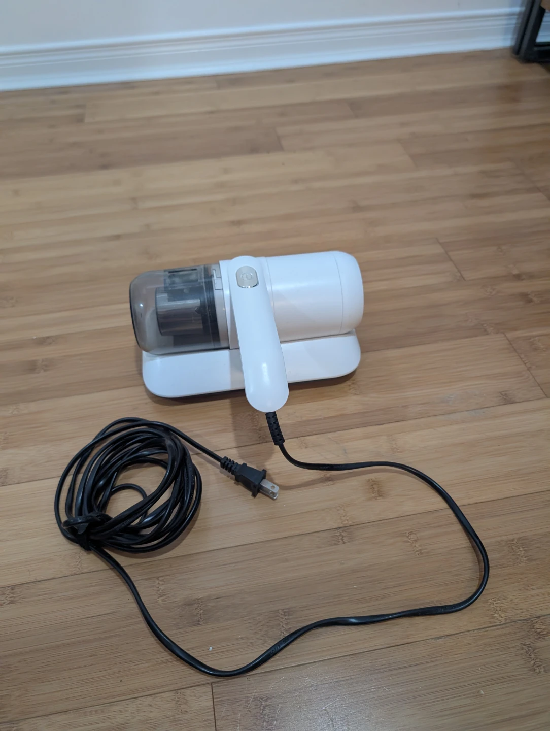 White Handheld Vacuum Cleaner with Charging Base - photo 2