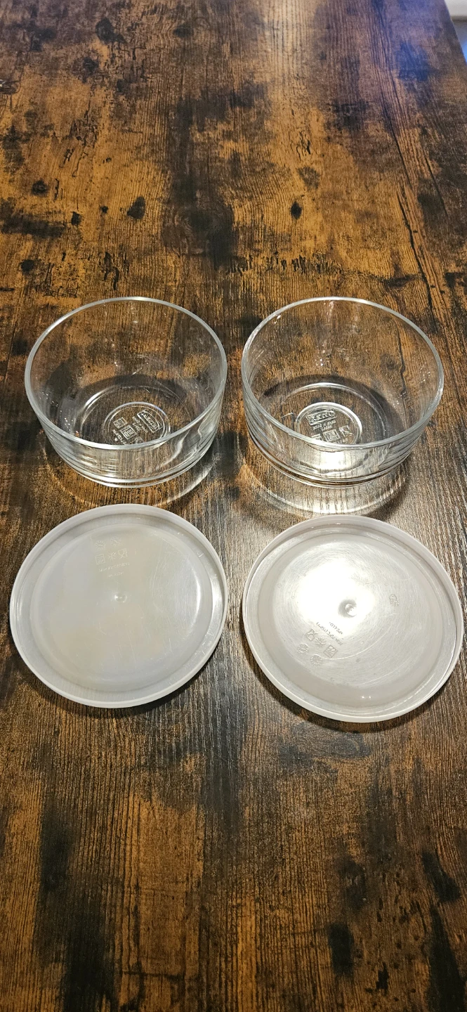 Set of 2 Glass Bowls with Lids in This Price - photo 2