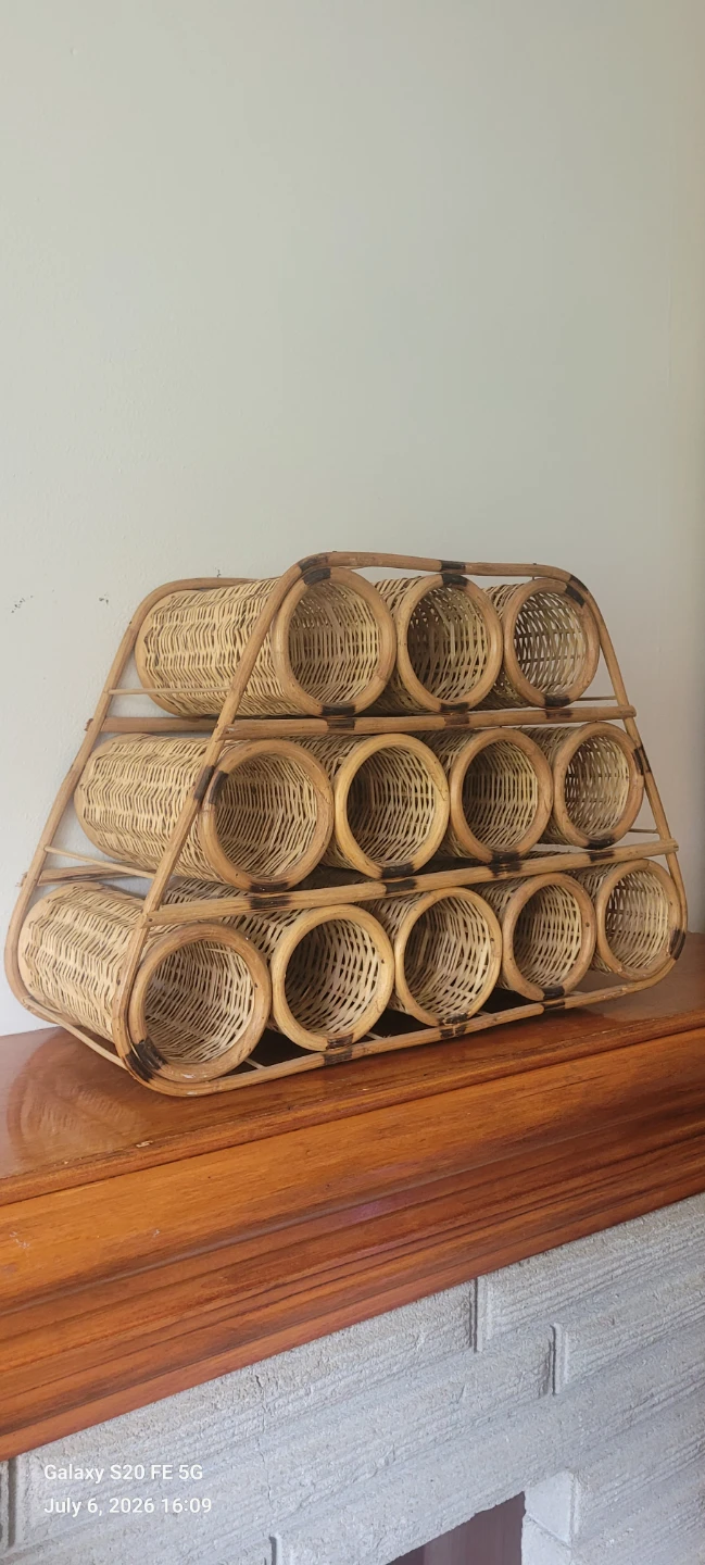 Wicker Wine Rack