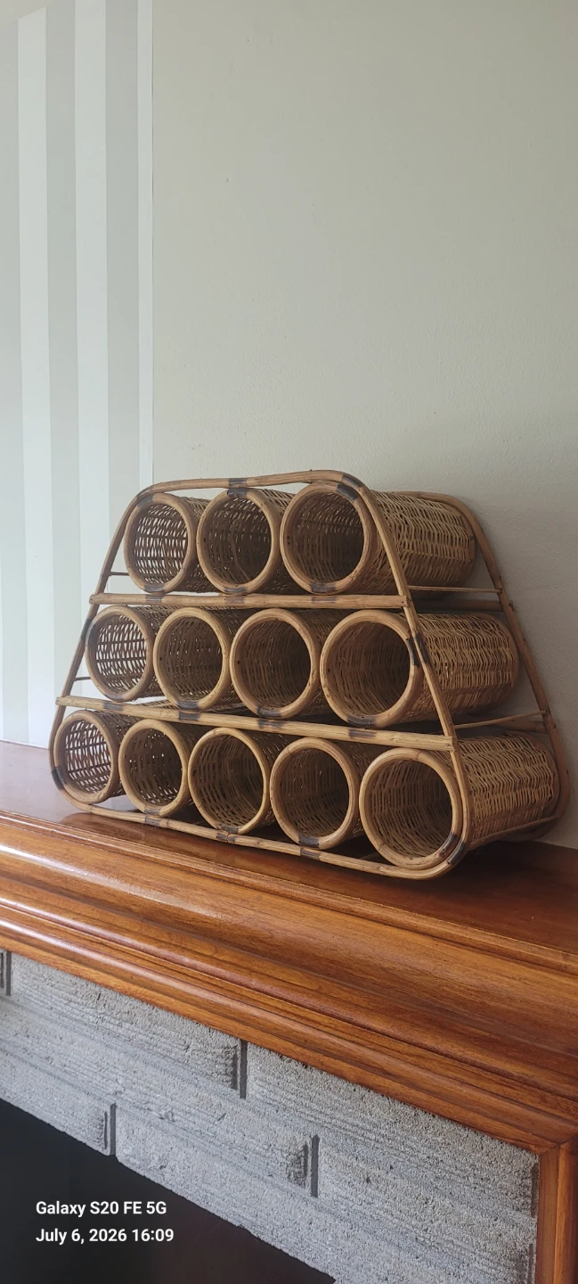 Wicker Wine Rack - photo 2