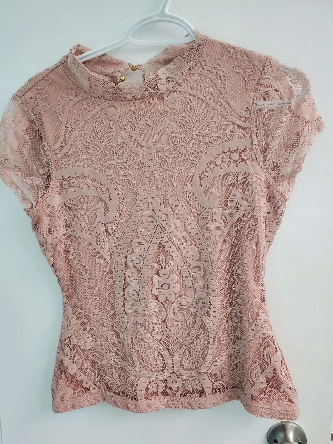 New!! Liberty Love Lace Blouse - Pink - Size S/M - photo 2