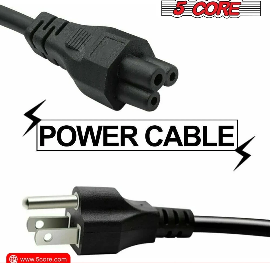 5Core AC Power Cord 6Ft-3 Prong Adapter US Male-Female - photo 5