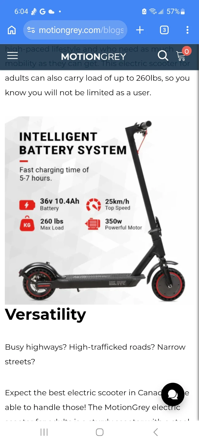 MotionGrey Electric Scooter