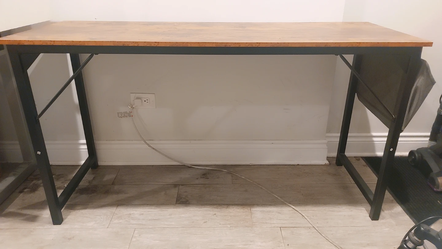 Rustic Wood and Metal Desk - photo 5
