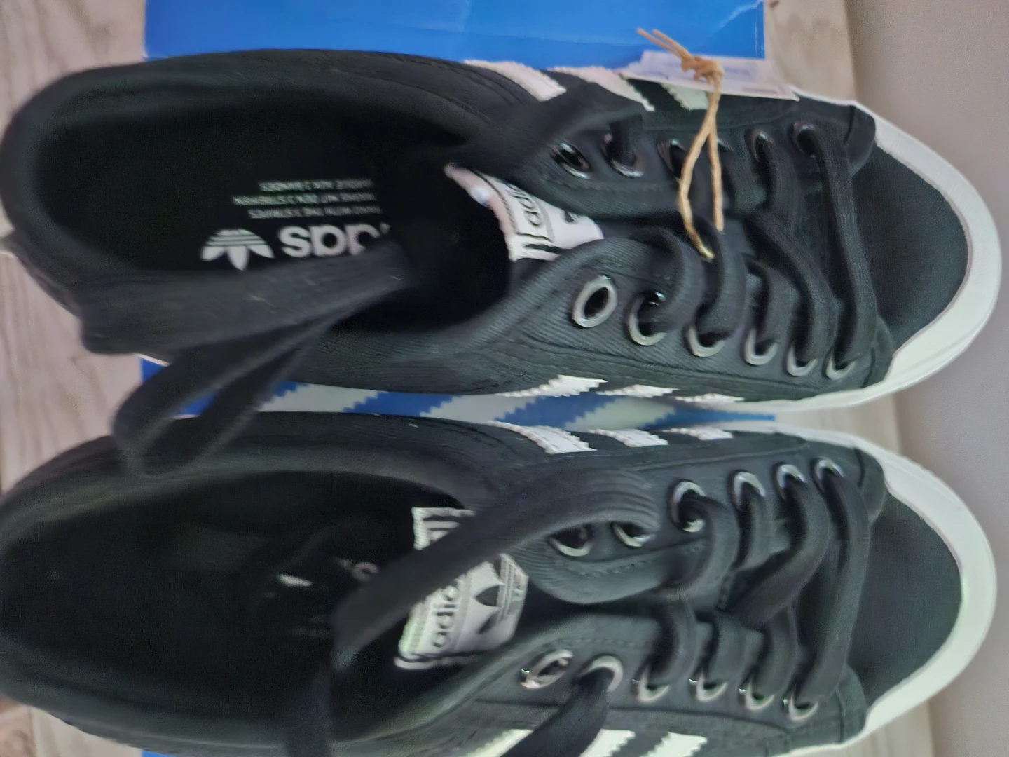 Adidas Black Platform Shoes - photo 3