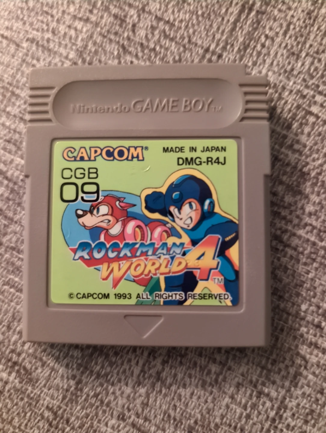 Rockman World 4 Game Boy Cartridge