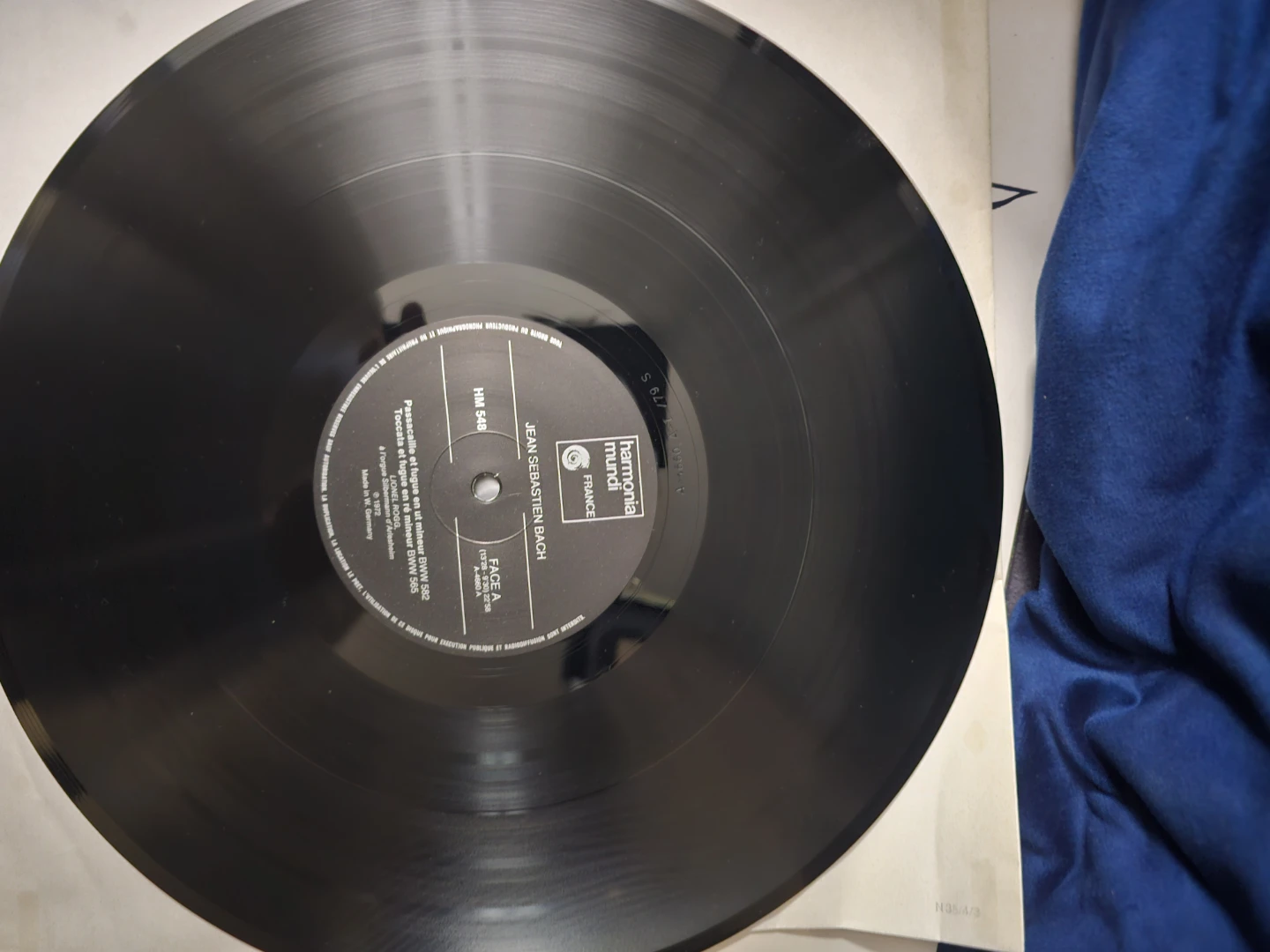 J.S. Bach Tocatta et Fugue en Re Mineur BWV 565 Vinyl Record - photo 3