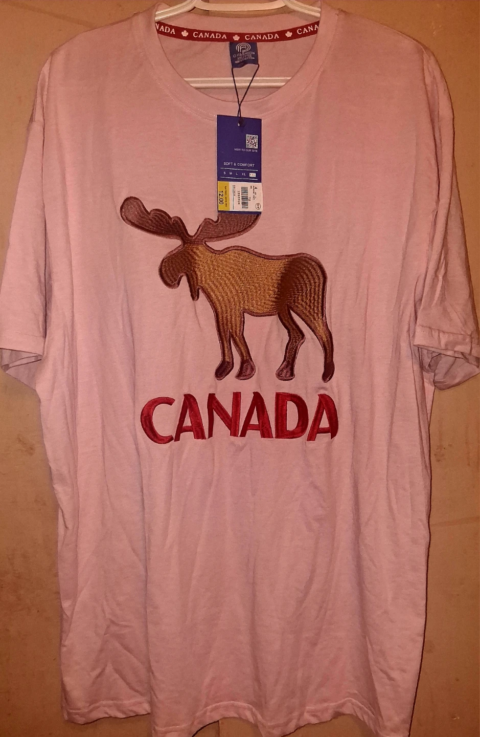 O Fashion Moose Canada T-Shirt XXL+Red Canadian Pride T-Shirt