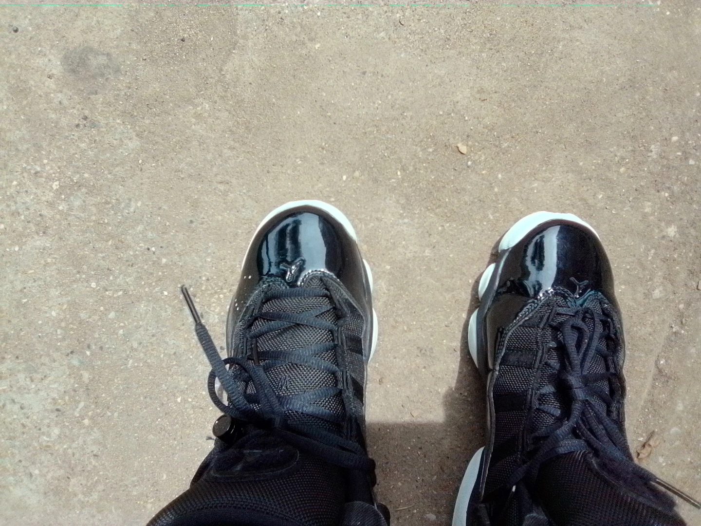 Air Jordan Black Patent Leather Sneakers
