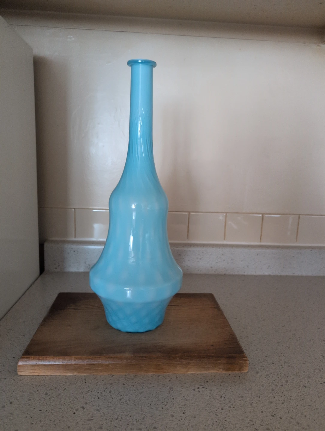 Aqua Blue Glass Vase