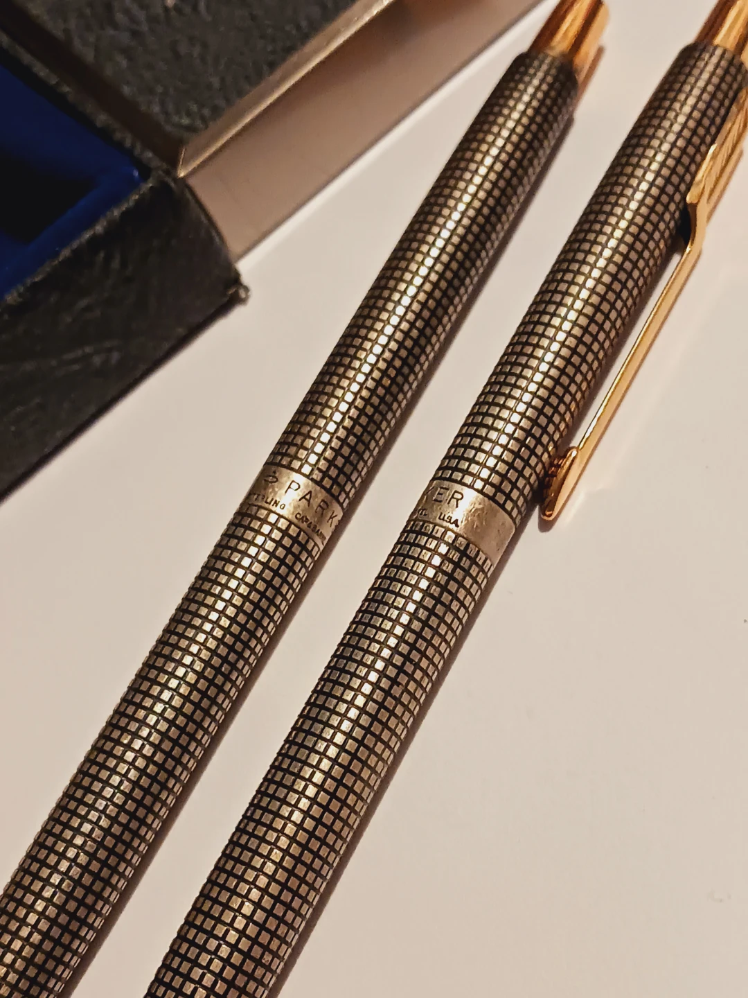 AUTHENTIC PARKER STERLING SILVER PEN 🖊 SET. WORKS! - photo 3