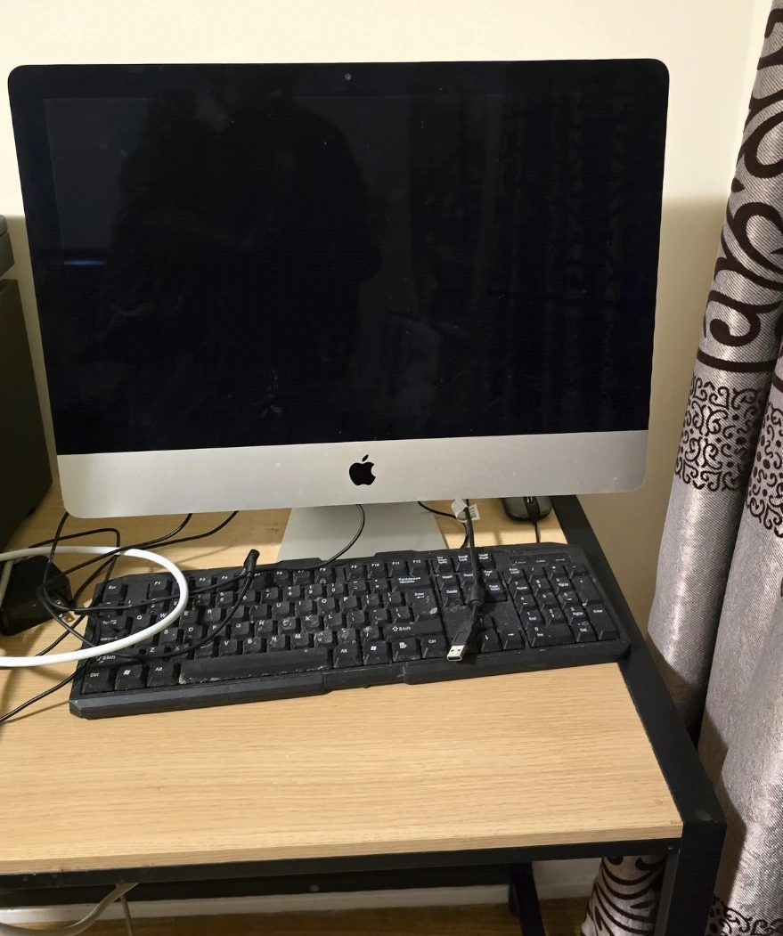 Computer and Canon imageCLASS MF232w Wireless All-in-One Printer