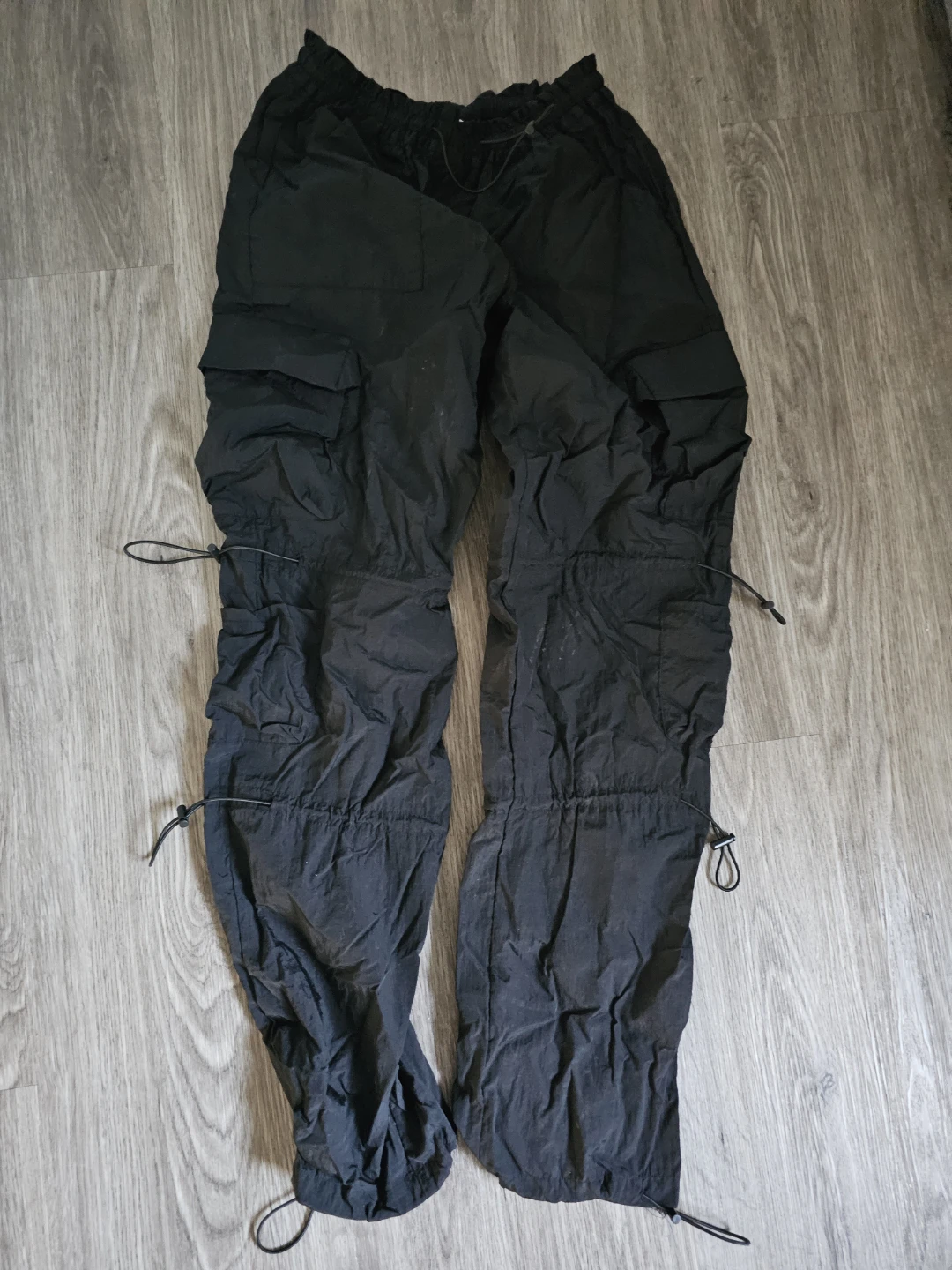 GARAGE Black Cargo Pants